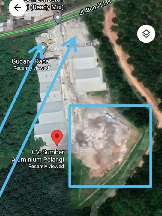 Disewakan 3 Lahan Kosong siap Pakai di Komplek Pergudangan Jl Bumi Mas Km 12 Palembang (92)