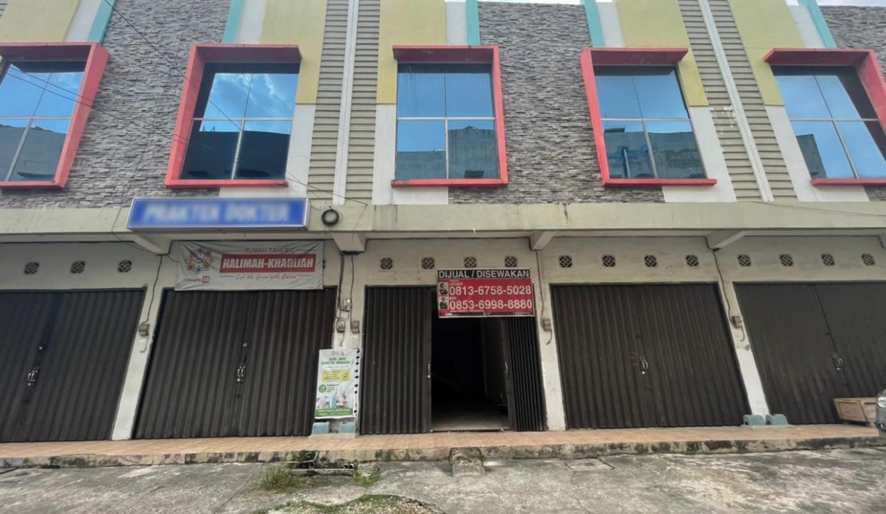 Disewakan Ruko 2 Lantai Lokasi di Lemabang Mas Jln Yos Sudarso Palembang