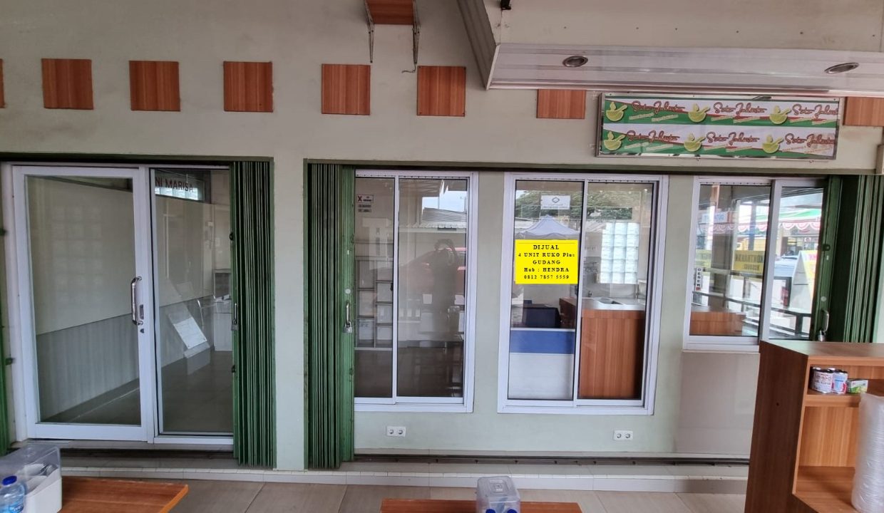Dijual Sekaligus 4 Unit Ruko Plus Gudang (1,8)