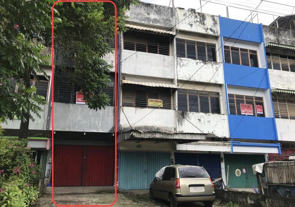 Disewakan Dijual Ruko 1 pintu 3 lantai plus dak jemur Siap Pakai Jln Perintis Kemerdekaan Palembang (0,6)