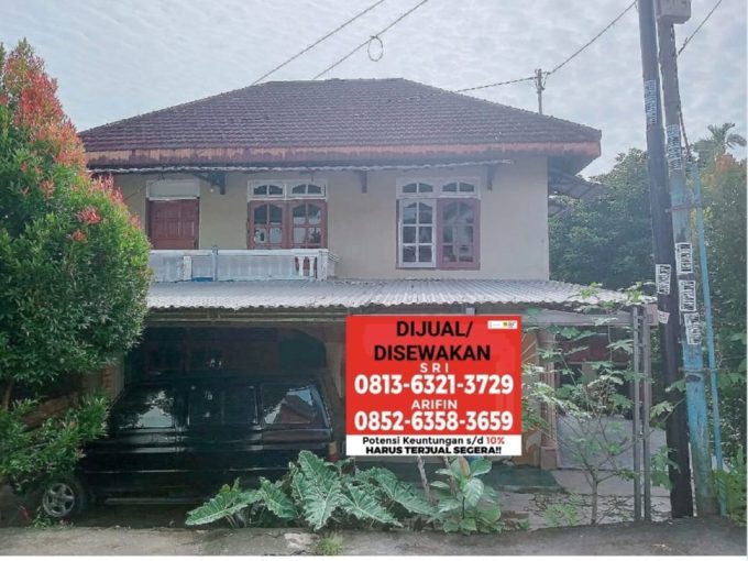 Disewakan Rumah Besar Tanah Luas Jalan Suka Bhakti Palembang