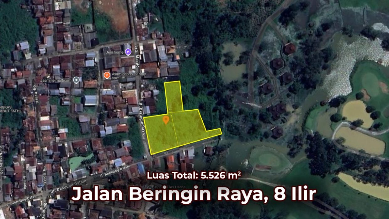 DIJUAL TANAH BERINGIN RAYA DEKAT PTC MALL PALEMBANG (1)