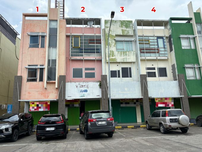 DIJUAL 2 RUKO GANDENG KOMPLEK PTC MALL JALAN R SOEKAMTO PALEMBANG